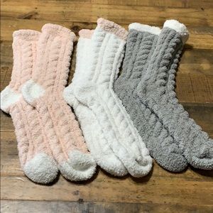 Altar’d State 3 Pair Mid Soft Fuzzy Sock